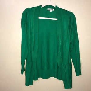 Green cardigan